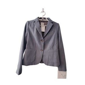 Gap The Academy nwt blazer womens size 2P 2 petite blue jacket wool blend